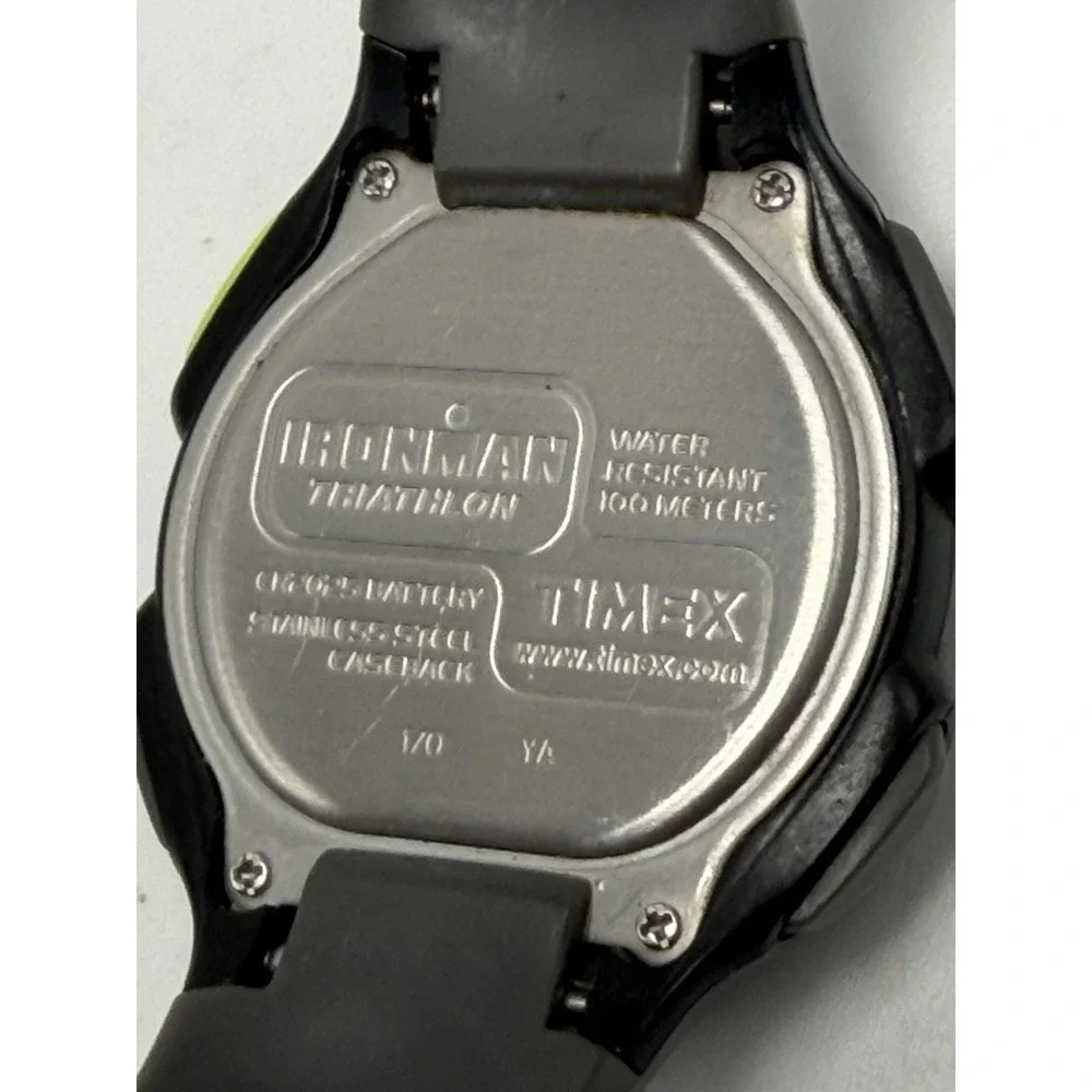 Timex 170 Mens Watch New Battery Black 2013 38MM 8.5